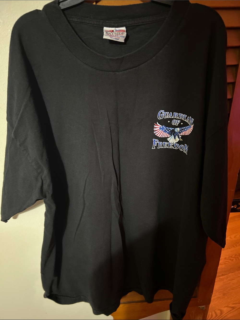 Black "Guardian of Freedom" Short Sleeve T-Shirt